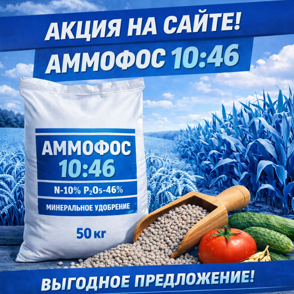 🔥 ГОРЯЧЕЕ ПРЕДЛОЖЕНИЕ! АММОФОС 10:46 ПО СПЕЦЦЕНЕ!